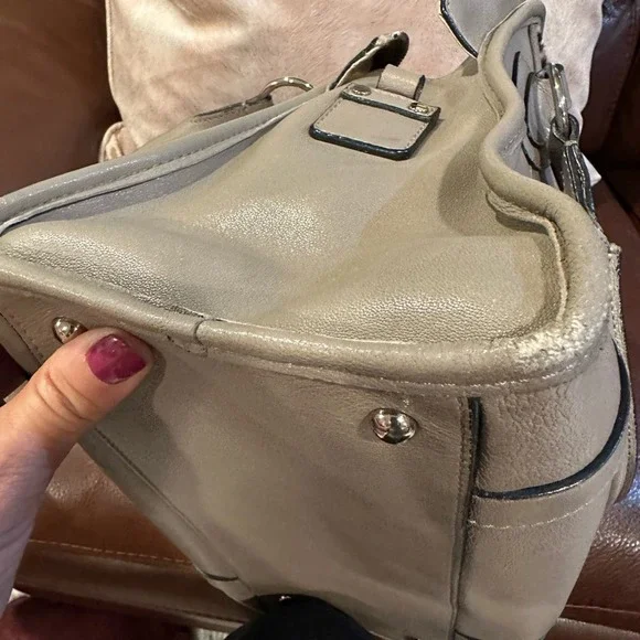 Marc Jacobs Collection Wellington taupe leather leopard calf hair bag Satchel - Picture 4 of 13